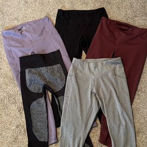Yogalicious, All in Motion Leggings- 5 pair